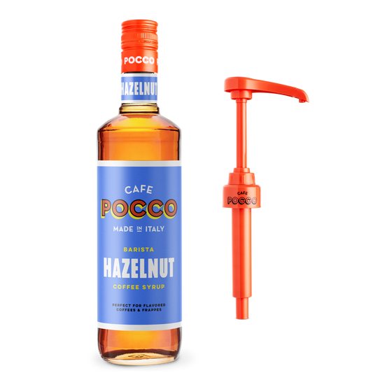 Cafe Pocco Hazlenut Coffee Syrup 75cl with pump