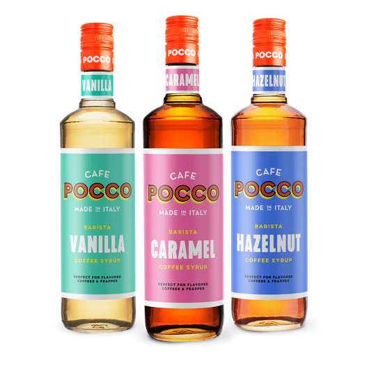 Cafe Pocco Italian Collection Coffee Syrups (3 x 75cl)