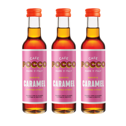 3 x 25cl Cafe Pocco Caramel Coffee Syrup